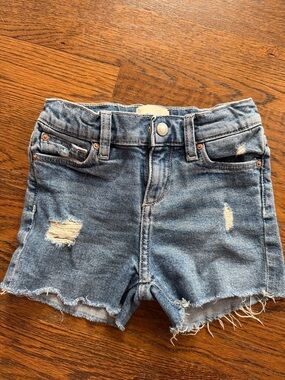 KIDS DL1961 Light Blue Distressed Denim Jean Shorts